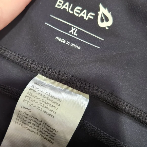 Baleaf Women’s Cycling Leggings Padded Black Sz XL - Picture 5 of 6